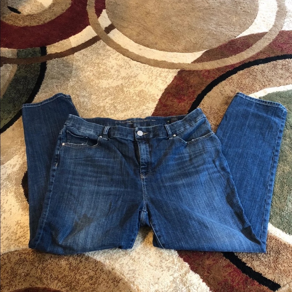 So sliming Chico’s girlfriend ankle jeans